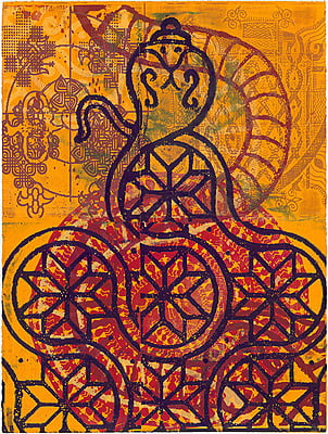 Dharma Wheel Turns, Print on Paper